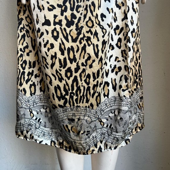 Blumarine Leopard Print Wrap Midi Dress - Picture 2 of 8